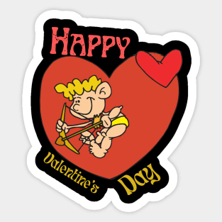 valentines day cupid funny gifts Sticker